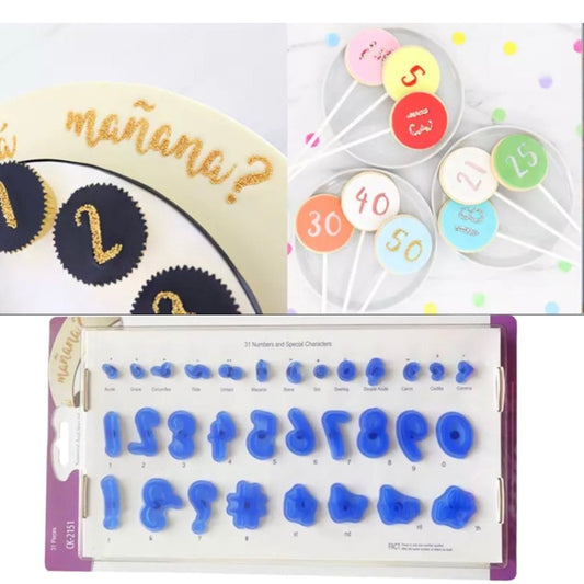 Bakewareind Number & Special Character Stamp Cake - Bakewareindia