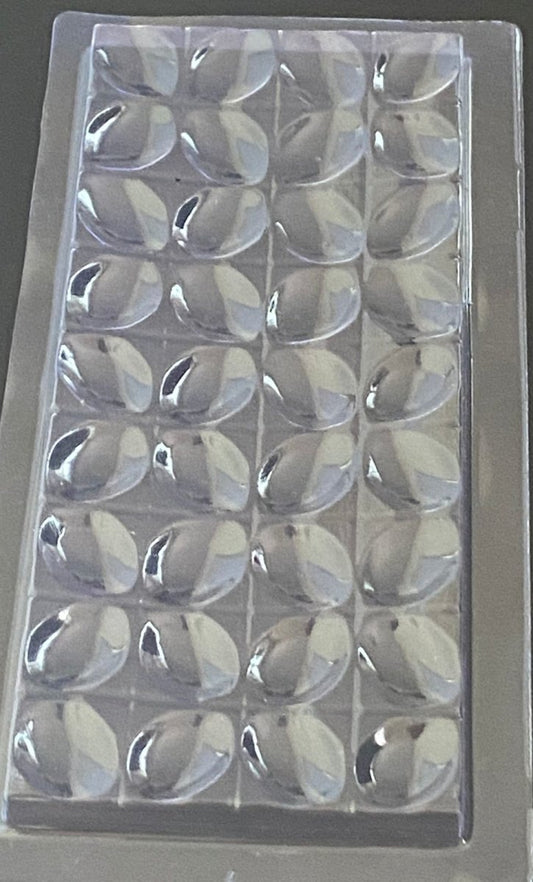Bakewareind Oval Chocolate Pvc Mould,18 Cavity - Bakewareindia