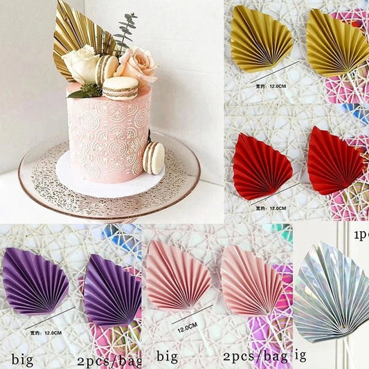 Bakewareind Palm Leaf Cake Topper Artificial Cake Topper - Bakewareindia