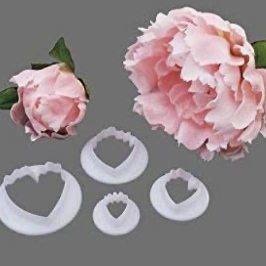 Bakewareind Peony cutter 4pc set - Bakewareindia