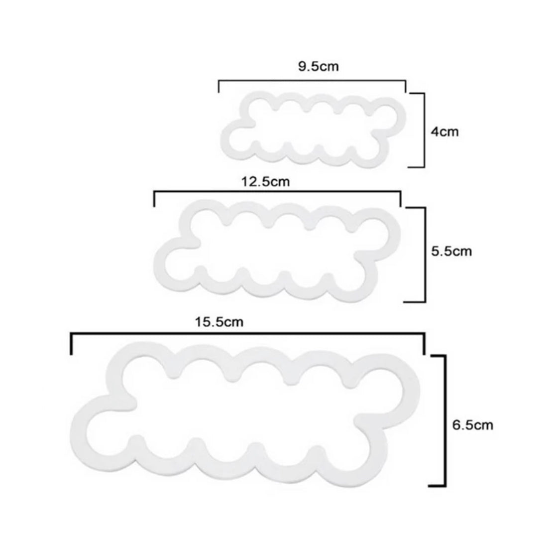 Bakewareind Peony Petal Fondant Cutter Cake 3Pc - Bakewareindia