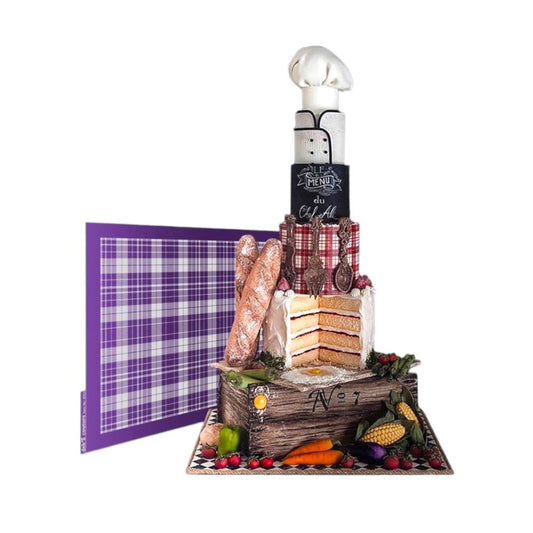 Bakewareind Printed Check Mesh Cake Decorating Stencil - Bakewareindia