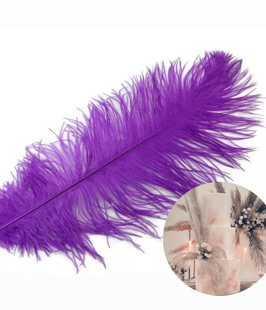 Bakewareind Purple Feather Topper,1pc - Bakewareindia