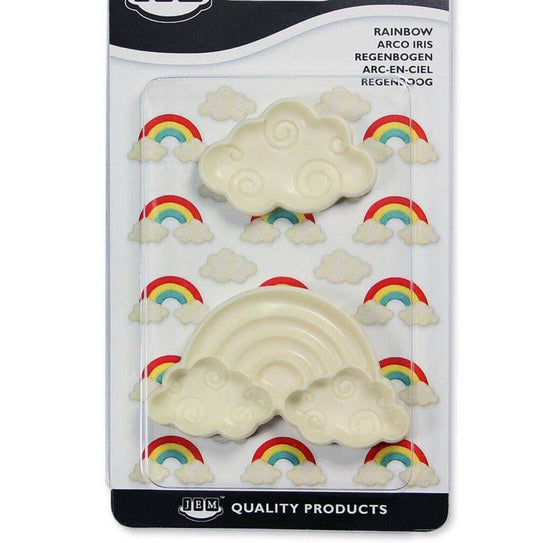 Bakewareind Rainbow and Cloud Cutter Set - Bakewareindia