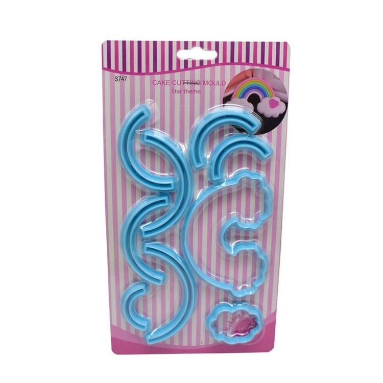 Bakewareind Rainbow Cake Fondant Cutter Set - Bakewareindia