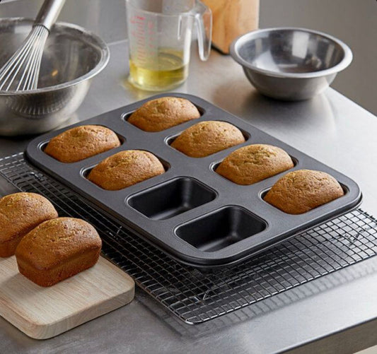 Bakewareind Rectangle Bread Cavity Nonstick tray - Bakewareindia