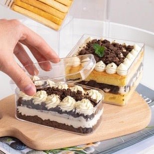 MT Products Medium Deep Hinged Plastic Cake Slice Container - Pack of 20 -  Walmart.com