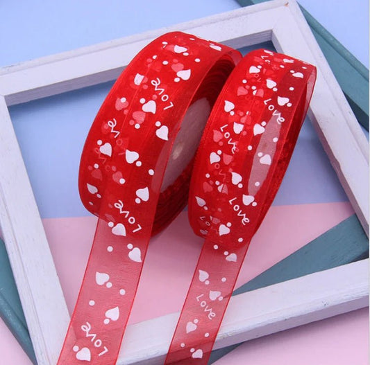 Bakewareind Red Love Ribbon - Bakewareindia