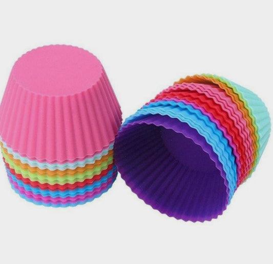 Bakewareind Reusable Silicone Muffin cups , 6pc - Bakewareindia