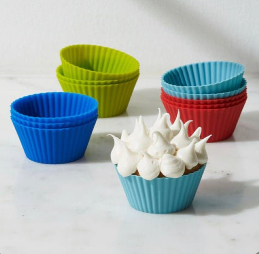 Bakewareind Reusable Silicone Muffin cups , 6pc - Bakewareindia