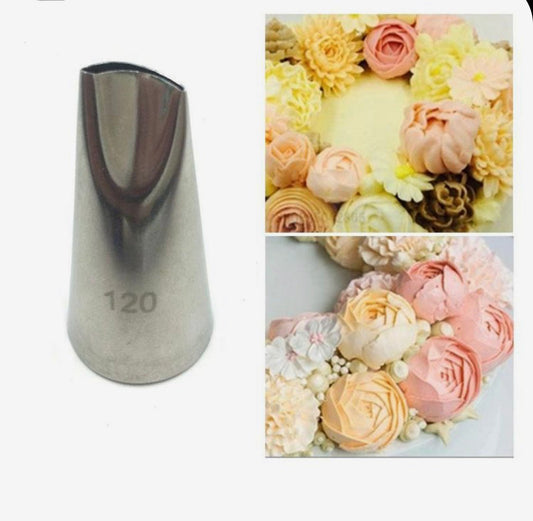 Bakewareind Rose petal nozzle , R-18 - Bakewareindia