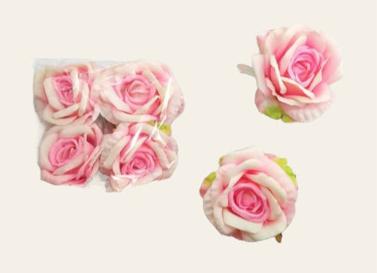Bakewareind Rose Pink Large Flowers 4 pcs - Bakewareindia