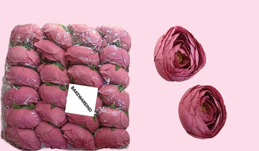 Bakewareind Rose Pink Large Peony Flower 6 pcs - Bakewareindia