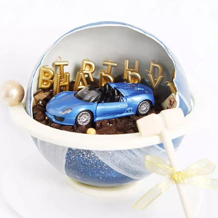 Bakewareind Round Globe Chocolate Magnet Polycarbonate Mould ,14cm - Bakewareindia