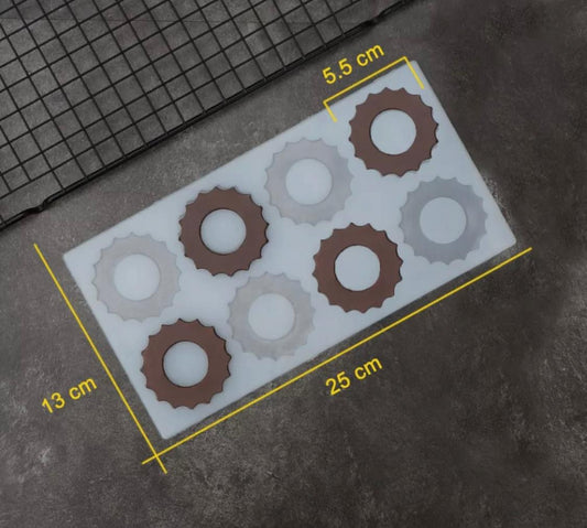 Bakewareind Round Spear Chocolate Garnish mould - Bakewareindia