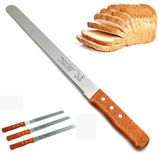 Bakewareind Serrated Bread Knife Stainless Steel ,12 inch - Bakewareindia