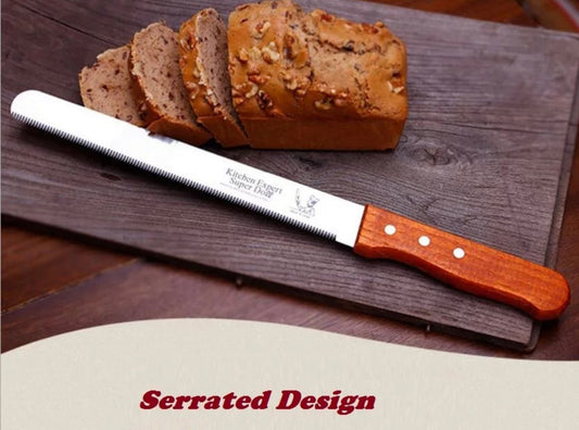 Bakewareind Serrated Bread Knife Stainless Steel ,12 inch - Bakewareindia