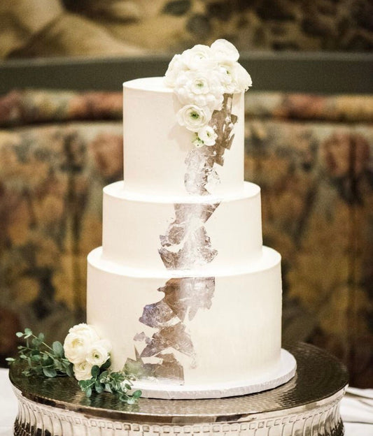 Bakewareind Silver Leaf 25pc pack , 100% Edible - Bakewareindia