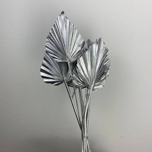 Bakewareind Silver Metallic Palm Blooms, 2pc pack - Bakewareindia