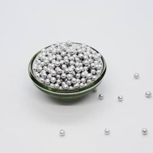 Bakewareind Silver Pearl Sprinkles 4mm - Bakewareindia