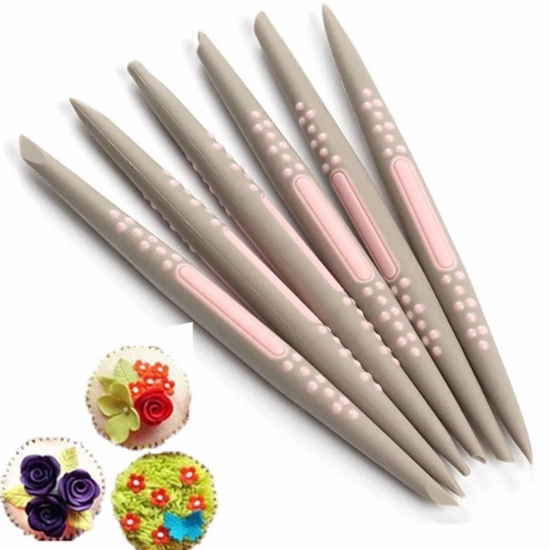 Bakewareind Soft Modelling Tool Set,6pcs - Bakewareindia