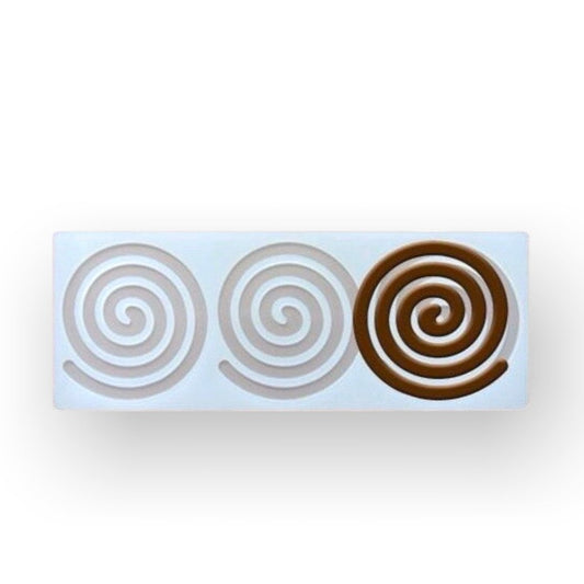 Bakewareind Spiral Chocolate Garnish Silicone Mould - Bakewareindia