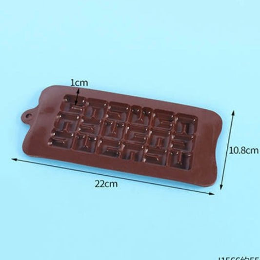 Bakewareind Square Bubble Silicone Chocolate Mould - Bakewareindia