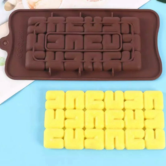Bakewareind Square Bubble Silicone Chocolate Mould - Bakewareindia