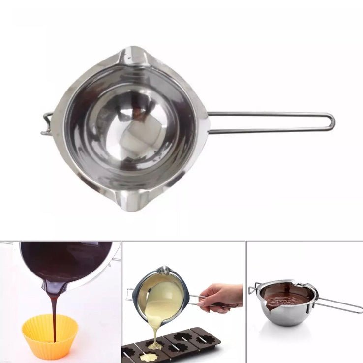 Bakewareind Stainless Steel Melting Pot For Chocolate/ Wax - Bakewareindia