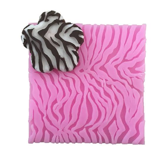Bakewareind Tiger Stripe Pattern Onlay Texture Silicone Chocolate Fondant Mold - Bakewareindia