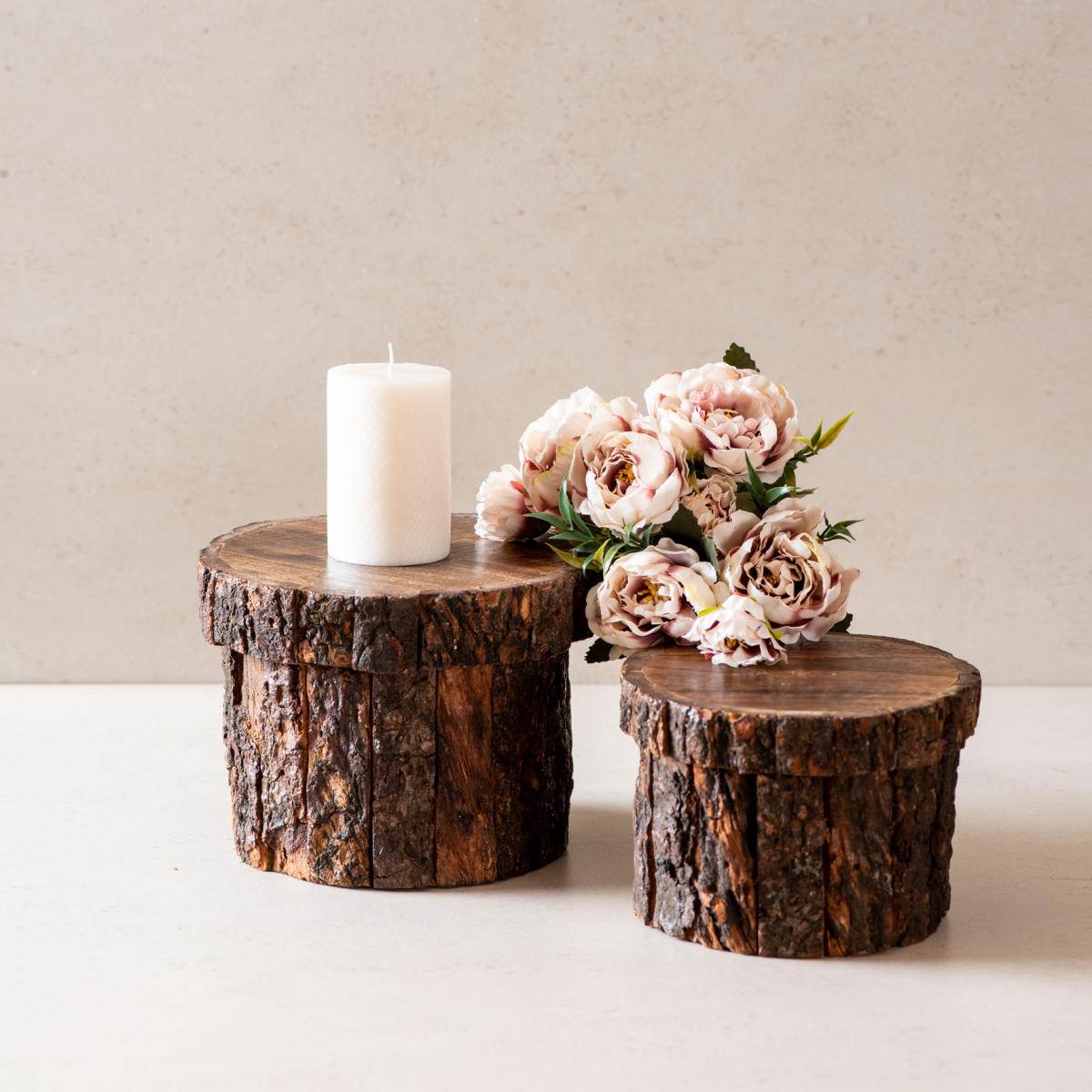 Bakewareind Tree Bark Display Cake Stand - Bakewareindia