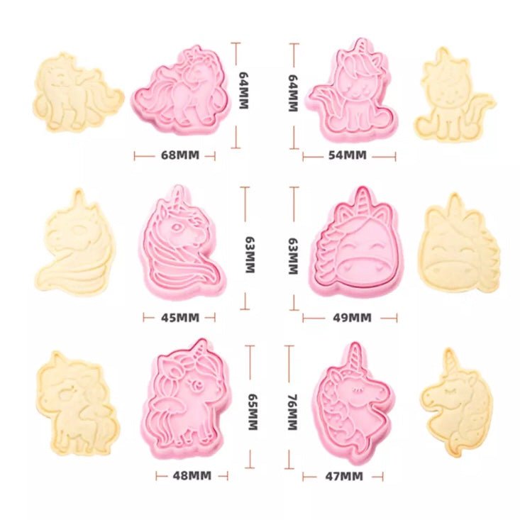 Bakewareind Unicorn Cookie Cake Cutter 6pcs – Bakeware India