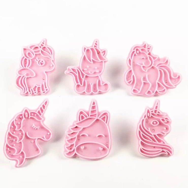 Bakewareind Unicorn Cookie Cake Cutter 6pcs - Bakewareindia