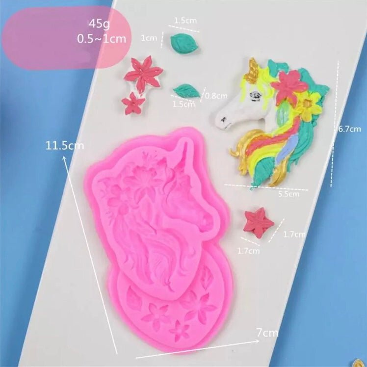 Bakewareind Unicorn Fondant Silicone Mould - Bakewareindia