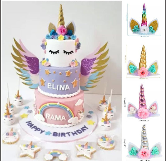 Bakewareind Unicorn Topper For Cake Cupcake Decorating - Bakewareindia