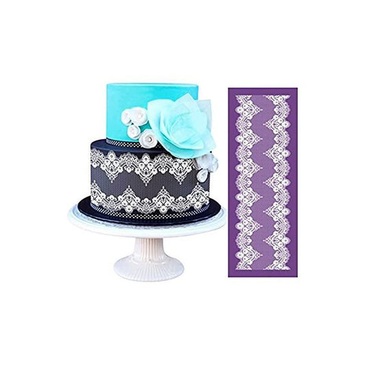 Bakewareind Vintage Net Lace Mesh Cake Decorating Stencil - Bakewareindia