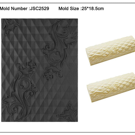 Vintage Texture Silicone Only Mat for Cake Decorating