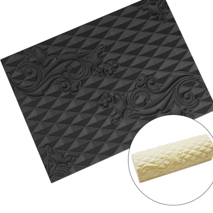 Vintage Texture Silicone Only Mat for Cake Decorating