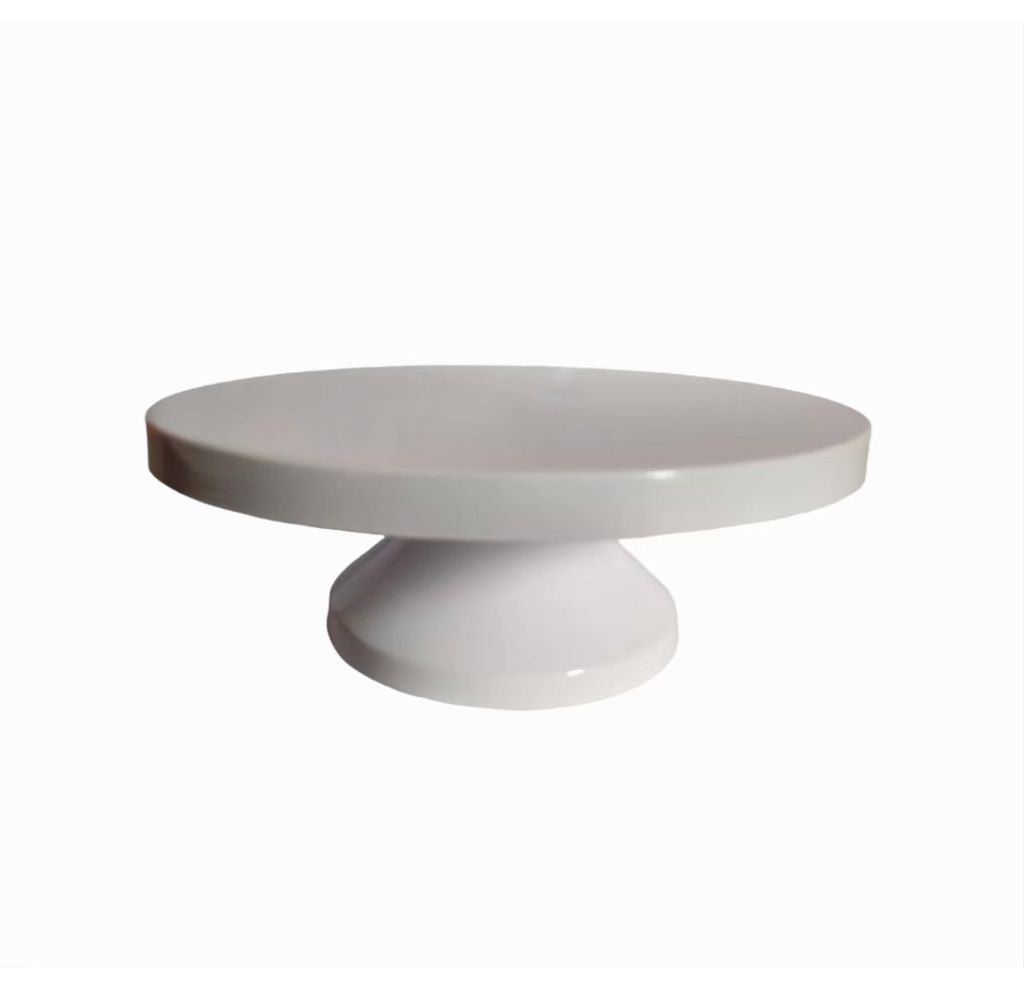 Bakewareind White Solid Metal Cake Stand - Bakewareindia