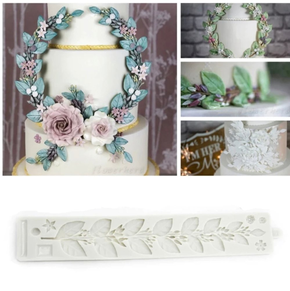 Bakewareindia Leaf Fondant Cake Silicone Mould