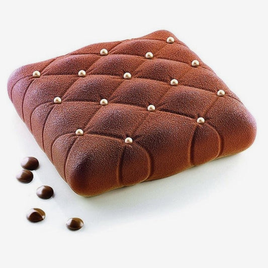 Beaded Pillow shape Square Entremet Mould - Bakewareindia