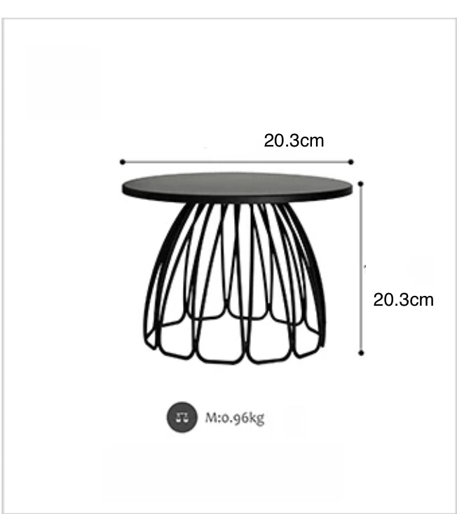 Black Metallic Cake stand - Bakewareindia