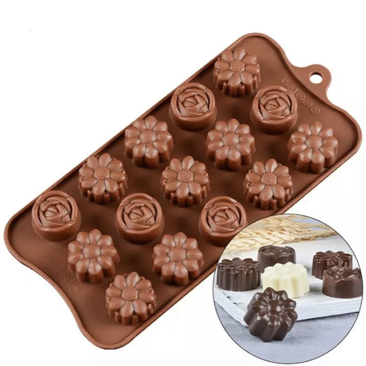 Flower chocolate mould - Bakewareindia