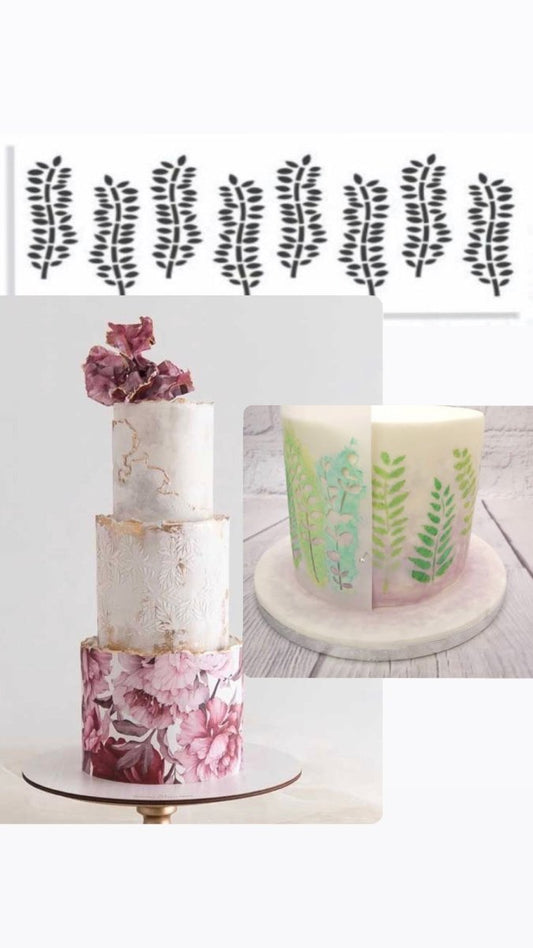 Foliage cake stencil,Ultimakes - Bakewareindia