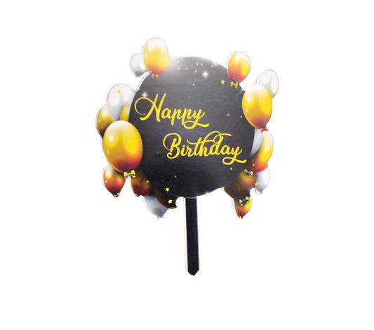 Happy birthday Cake Topper - Bakewareindia
