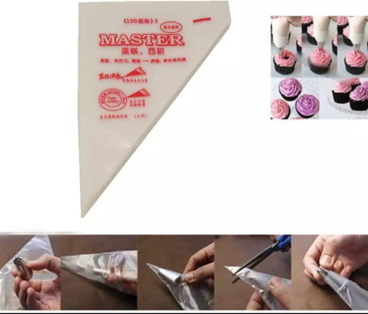 Large Disposable Piping Bag,100pc - Bakewareindia