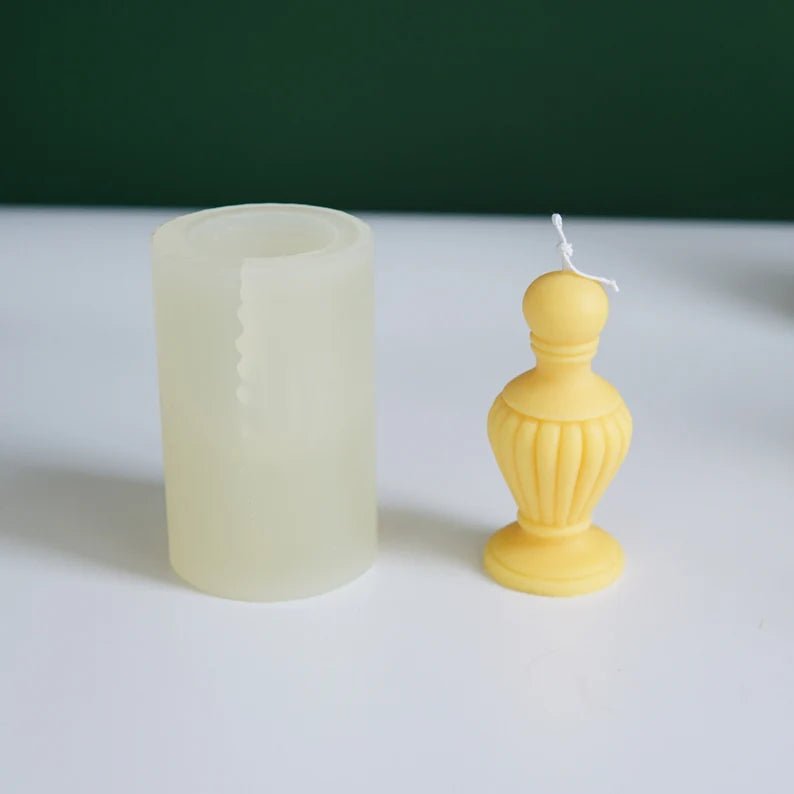 Lyba 3D Perfume Bottle Cake Candle Silicone Mould - Bakewareindia