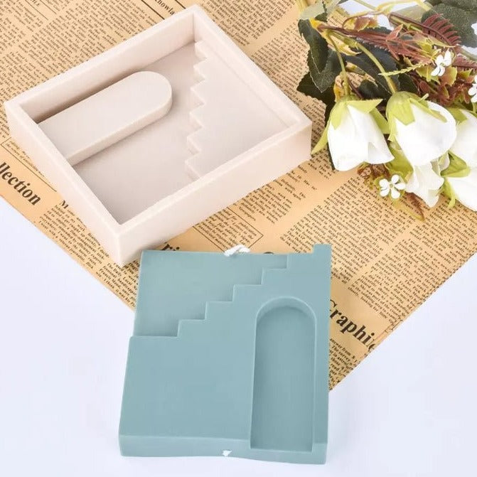 Lyba Arches Stair Door Candle Silicone Mould - Bakewareindia