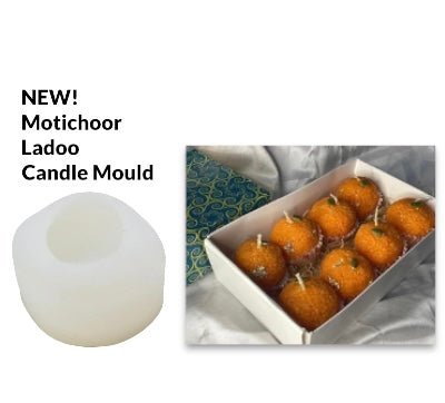 Lyba Motichoor Ladoo Cake Candle Silicone Mould - Bakewareindia
