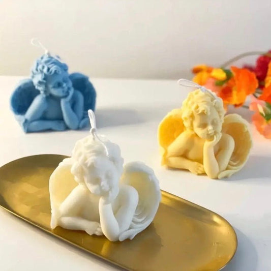 LYBA Mould 3D Cute Angel Baby Fondant Chocolate Candle Silicone Mould - Bakewareindia